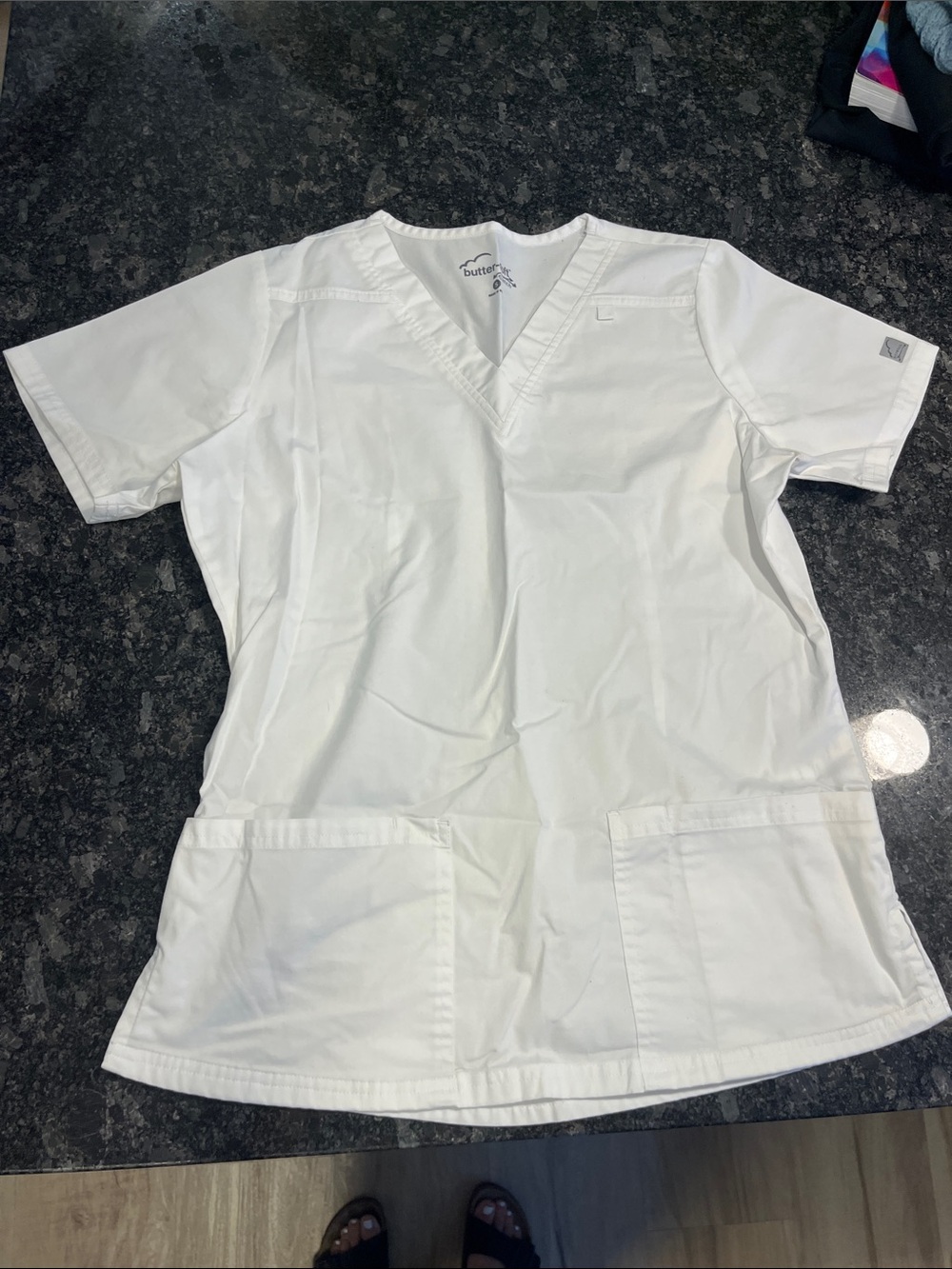 Women’s Butter-Soft Stretch Scrubs- White